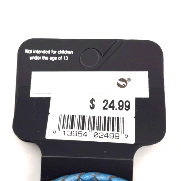 RSVP New Bangle Bracelet Leather with Charms - Picture 2 of 7